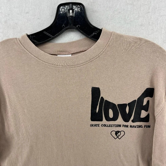 Zara T-Shirt Boys Sz 9-10 Brown Graphic Print Crew Neck Regular Fit Pullover - Picture 6 of 10